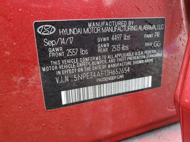 Photo 12 VIN: 5NPE34AF1JH652654 - HYUNDAI SONATA SPO 