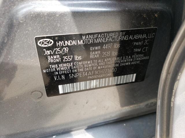 Photo 12 VIN: 5NPE34AF1KH771600 - HYUNDAI SONATA LIM 