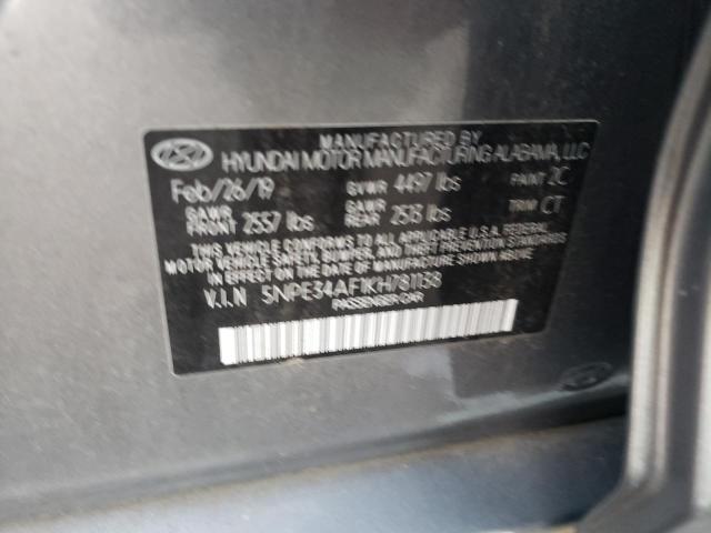 Photo 11 VIN: 5NPE34AF1KH781138 - HYUNDAI SONATA 