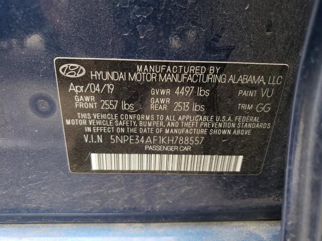 Photo 9 VIN: 5NPE34AF1KH788557 - HYUNDAI SONATA LIM 