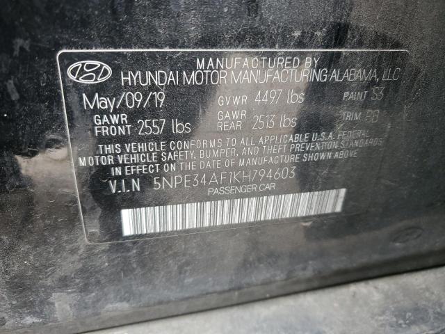 Photo 12 VIN: 5NPE34AF1KH794603 - HYUNDAI SONATA 