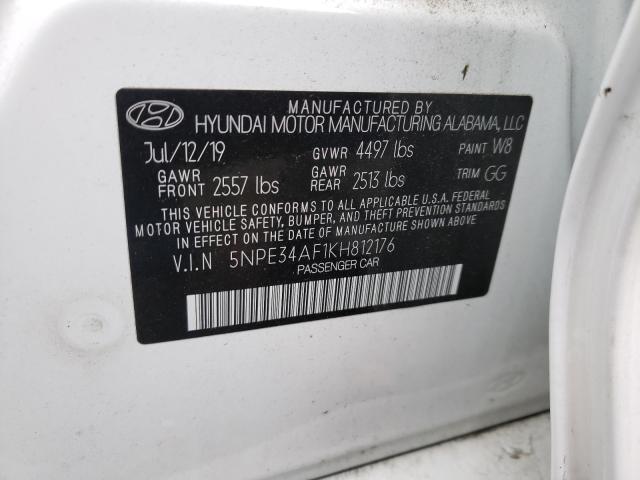 Photo 9 VIN: 5NPE34AF1KH812176 - HYUNDAI SONATA LIM 