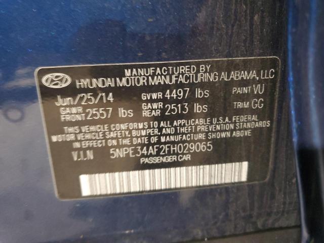 Photo 11 VIN: 5NPE34AF2FH029065 - HYUNDAI SONATA SPO 