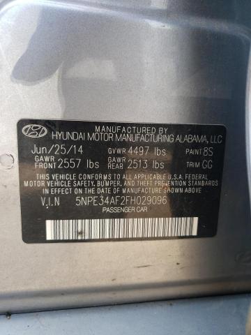 Photo 11 VIN: 5NPE34AF2FH029096 - HYUNDAI SONATA 