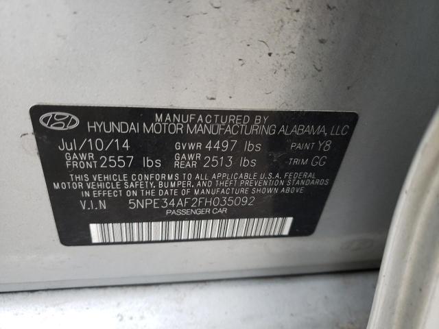 Photo 9 VIN: 5NPE34AF2FH035092 - HYUNDAI SONATA SPO 