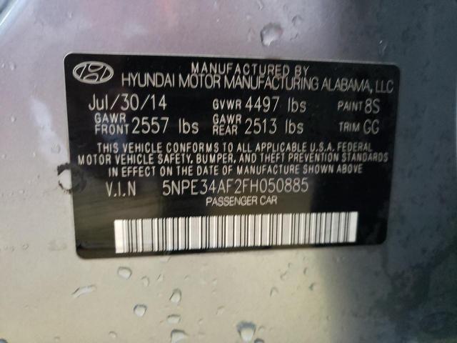 Photo 12 VIN: 5NPE34AF2FH050885 - HYUNDAI SONATA 