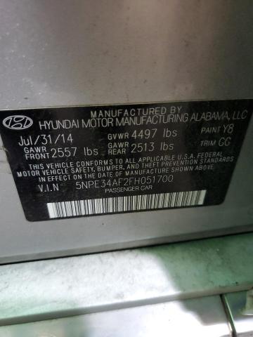 Photo 11 VIN: 5NPE34AF2FH051700 - HYUNDAI SONATA 