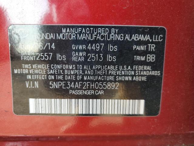 Photo 11 VIN: 5NPE34AF2FH055892 - HYUNDAI SONATA SPO 