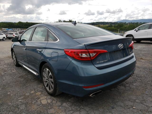 Photo 2 VIN: 5NPE34AF2FH056184 - HYUNDAI SONATA SPO 