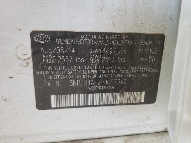 Photo 9 VIN: 5NPE34AF2FH057349 - HYUNDAI SONATA SPO 