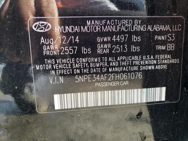 Photo 11 VIN: 5NPE34AF2FH061076 - HYUNDAI SONATA 