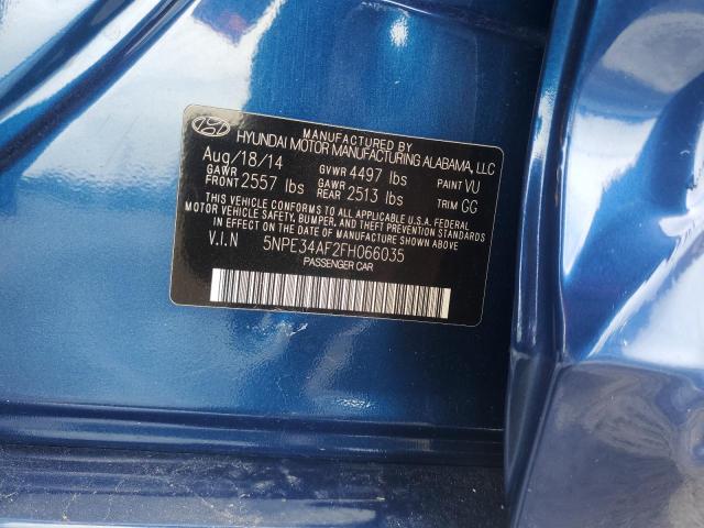 Photo 11 VIN: 5NPE34AF2FH066035 - HYUNDAI SONATA 