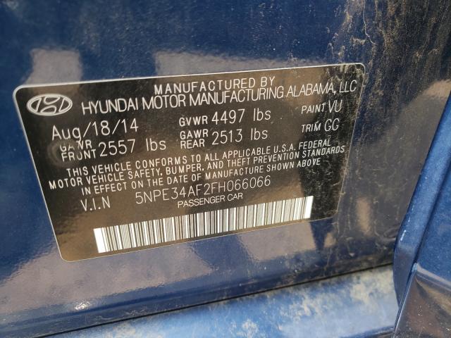 Photo 9 VIN: 5NPE34AF2FH066066 - HYUNDAI SONATA SPO 