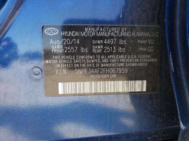 Photo 11 VIN: 5NPE34AF2FH067959 - HYUNDAI SONATA SPO 