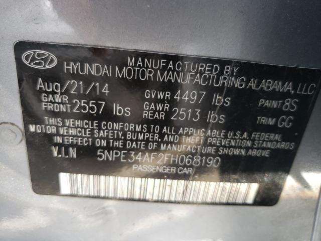 Photo 9 VIN: 5NPE34AF2FH068190 - HYUNDAI SONATA SPO 