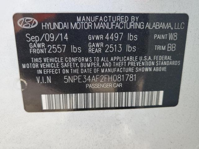 Photo 11 VIN: 5NPE34AF2FH081781 - HYUNDAI SONATA SPO 