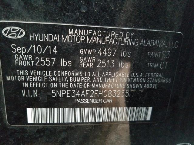 Photo 9 VIN: 5NPE34AF2FH083255 - HYUNDAI SONATA SPO 