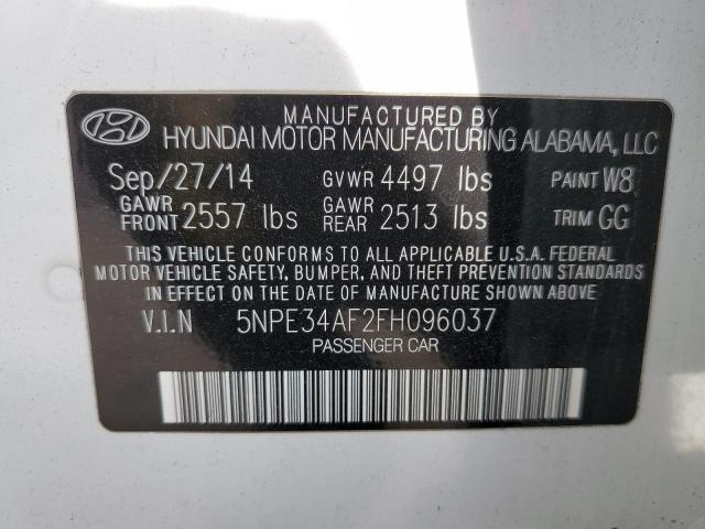 Photo 9 VIN: 5NPE34AF2FH096037 - HYUNDAI SONATA SPO 