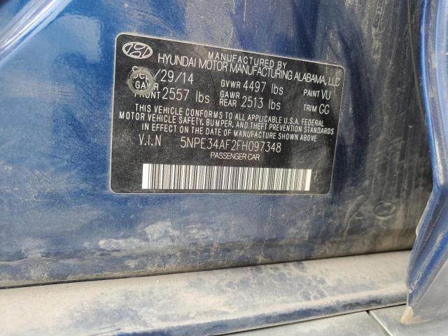 Photo 11 VIN: 5NPE34AF2FH097348 - HYUNDAI SONATA SPO 