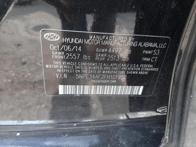 Photo 9 VIN: 5NPE34AF2FH101950 - HYUNDAI SONATA SPO 