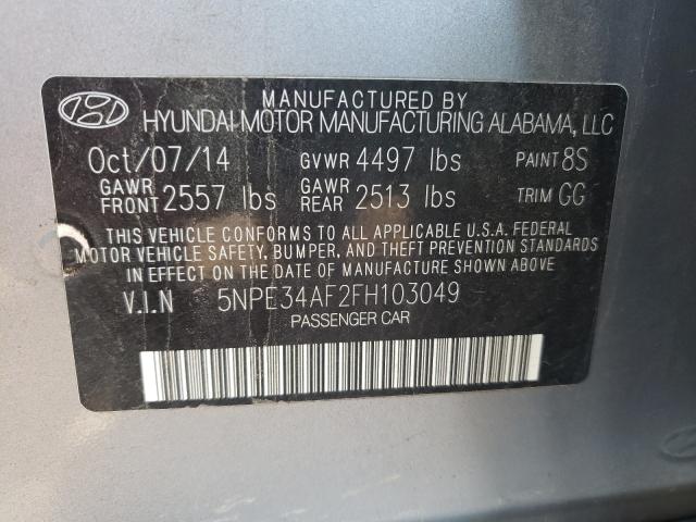 Photo 9 VIN: 5NPE34AF2FH103049 - HYUNDAI SONATA SPO 