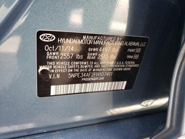 Photo 9 VIN: 5NPE34AF2FH107411 - HYUNDAI SONATA 