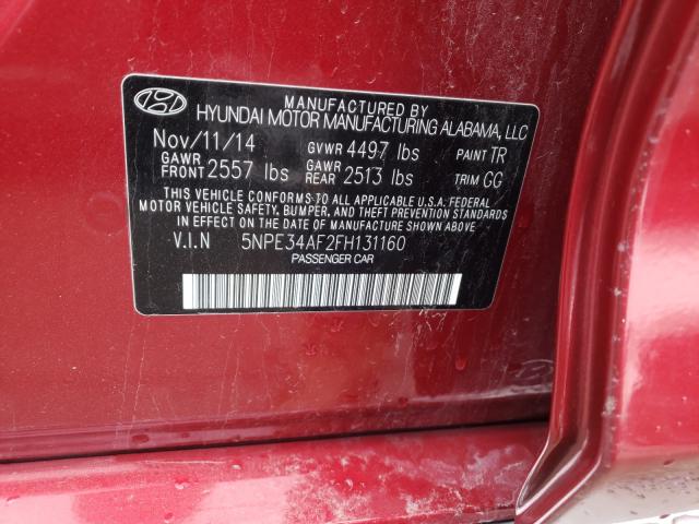 Photo 9 VIN: 5NPE34AF2FH131160 - HYUNDAI SONATA SPO 