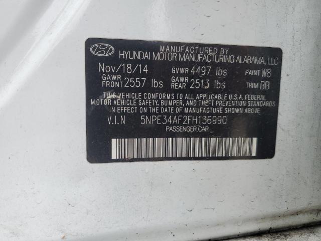 Photo 11 VIN: 5NPE34AF2FH136990 - HYUNDAI SONATA 