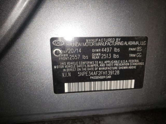 Photo 9 VIN: 5NPE34AF2FH139128 - HYUNDAI SONATA SPO 