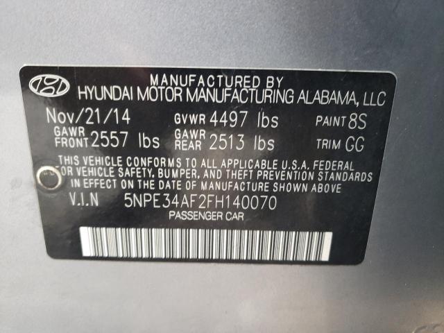 Photo 9 VIN: 5NPE34AF2FH140070 - HYUNDAI SONATA SPO 