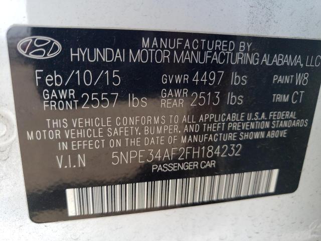 Photo 11 VIN: 5NPE34AF2FH184232 - HYUNDAI SONATA 