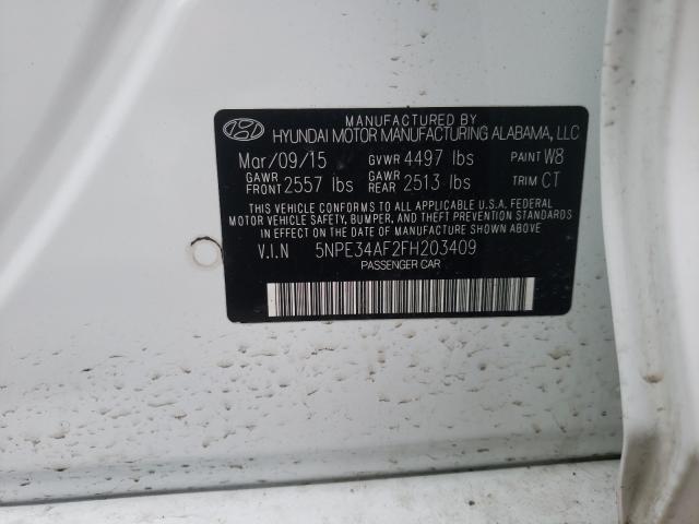 Photo 9 VIN: 5NPE34AF2FH203409 - HYUNDAI SONATA 