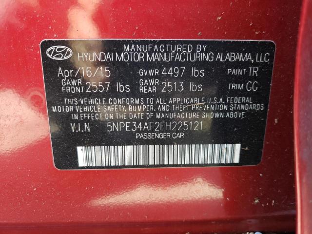 Photo 9 VIN: 5NPE34AF2FH225121 - HYUNDAI SONATA SPO 