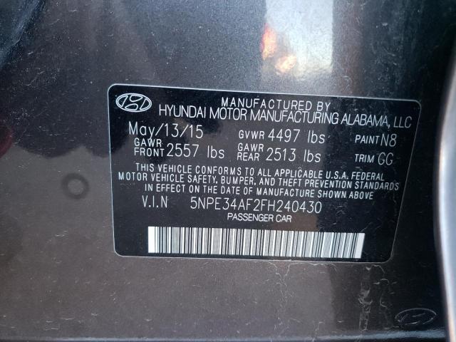 Photo 9 VIN: 5NPE34AF2FH240430 - HYUNDAI SONATA SPO 