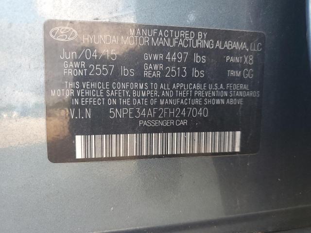 Photo 11 VIN: 5NPE34AF2FH247040 - HYUNDAI SONATA SPO 