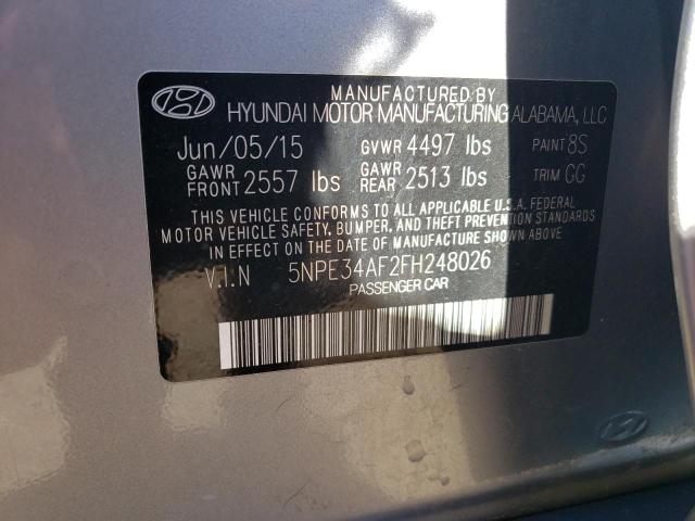 Photo 11 VIN: 5NPE34AF2FH248026 - HYUNDAI SONATA 