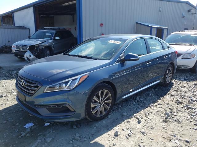 Photo 1 VIN: 5NPE34AF2FH258653 - HYUNDAI SONATA SPO 