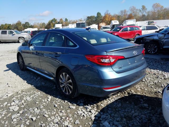 Photo 2 VIN: 5NPE34AF2FH258653 - HYUNDAI SONATA SPO 