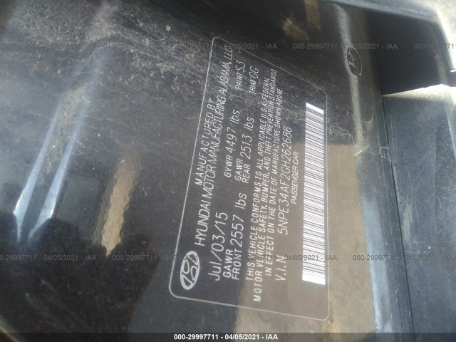 Photo 8 VIN: 5NPE34AF2GH262686 - HYUNDAI SONATA 