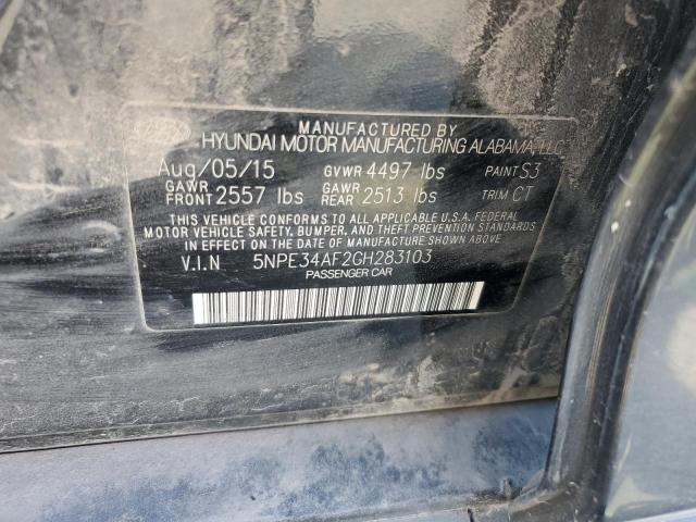 Photo 11 VIN: 5NPE34AF2GH283103 - HYUNDAI SONATA SPO 