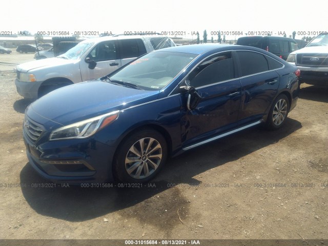 Photo 1 VIN: 5NPE34AF2GH284557 - HYUNDAI SONATA 