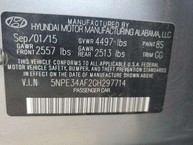 Photo 11 VIN: 5NPE34AF2GH297714 - HYUNDAI SONATA 