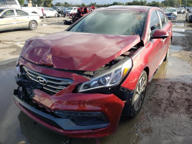 Photo 1 VIN: 5NPE34AF2GH305245 - HYUNDAI SONATA SPO 