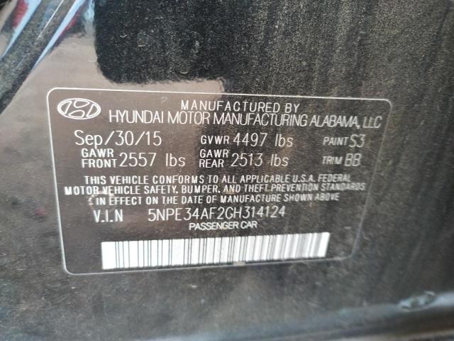 Photo 9 VIN: 5NPE34AF2GH314124 - HYUNDAI SONATA SPO 