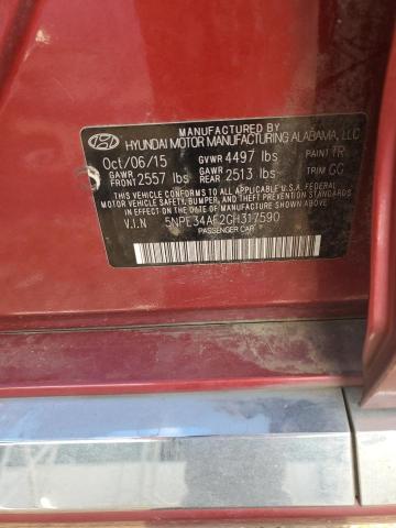 Photo 11 VIN: 5NPE34AF2GH317590 - HYUNDAI SONATA SPO 