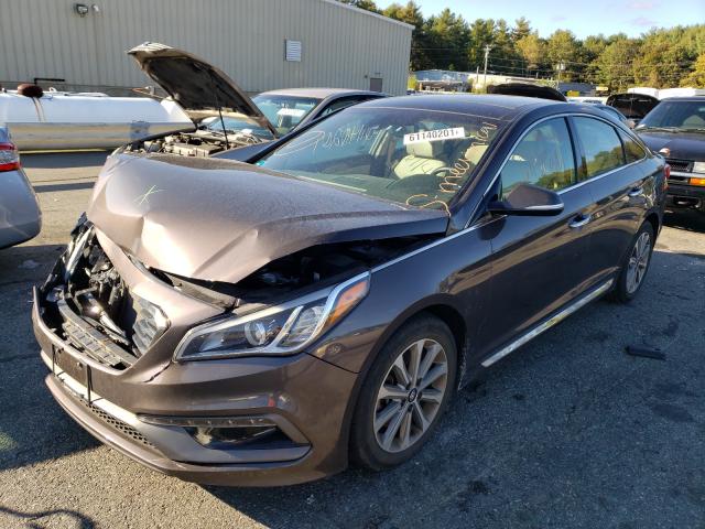 Photo 1 VIN: 5NPE34AF2GH328928 - HYUNDAI SONATA SPO 