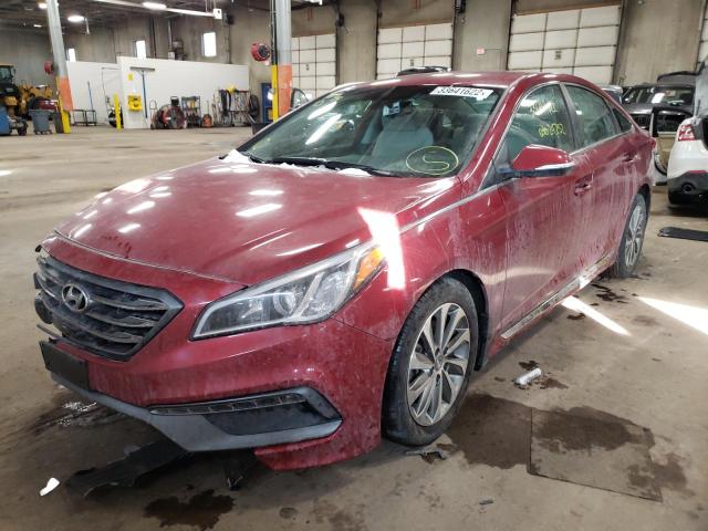 Photo 1 VIN: 5NPE34AF2GH351352 - HYUNDAI SONATA SPO 