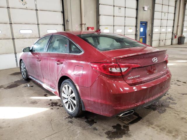 Photo 2 VIN: 5NPE34AF2GH351352 - HYUNDAI SONATA SPO 