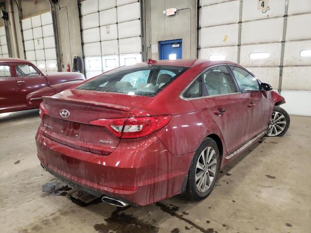 Photo 3 VIN: 5NPE34AF2GH351352 - HYUNDAI SONATA SPO 