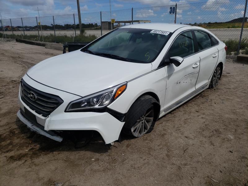 Photo 1 VIN: 5NPE34AF2GH351951 - HYUNDAI SONATA SPO 